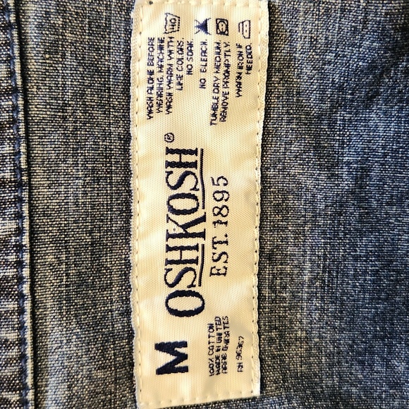 OshKosh B'gosh Blue Denim Women's Jacket Size M RARE barn Chore On Trend - Picture 10 of 14